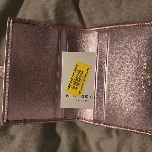 Kurt Geiger Pink Quilted Wallet - Picture 3 of 7